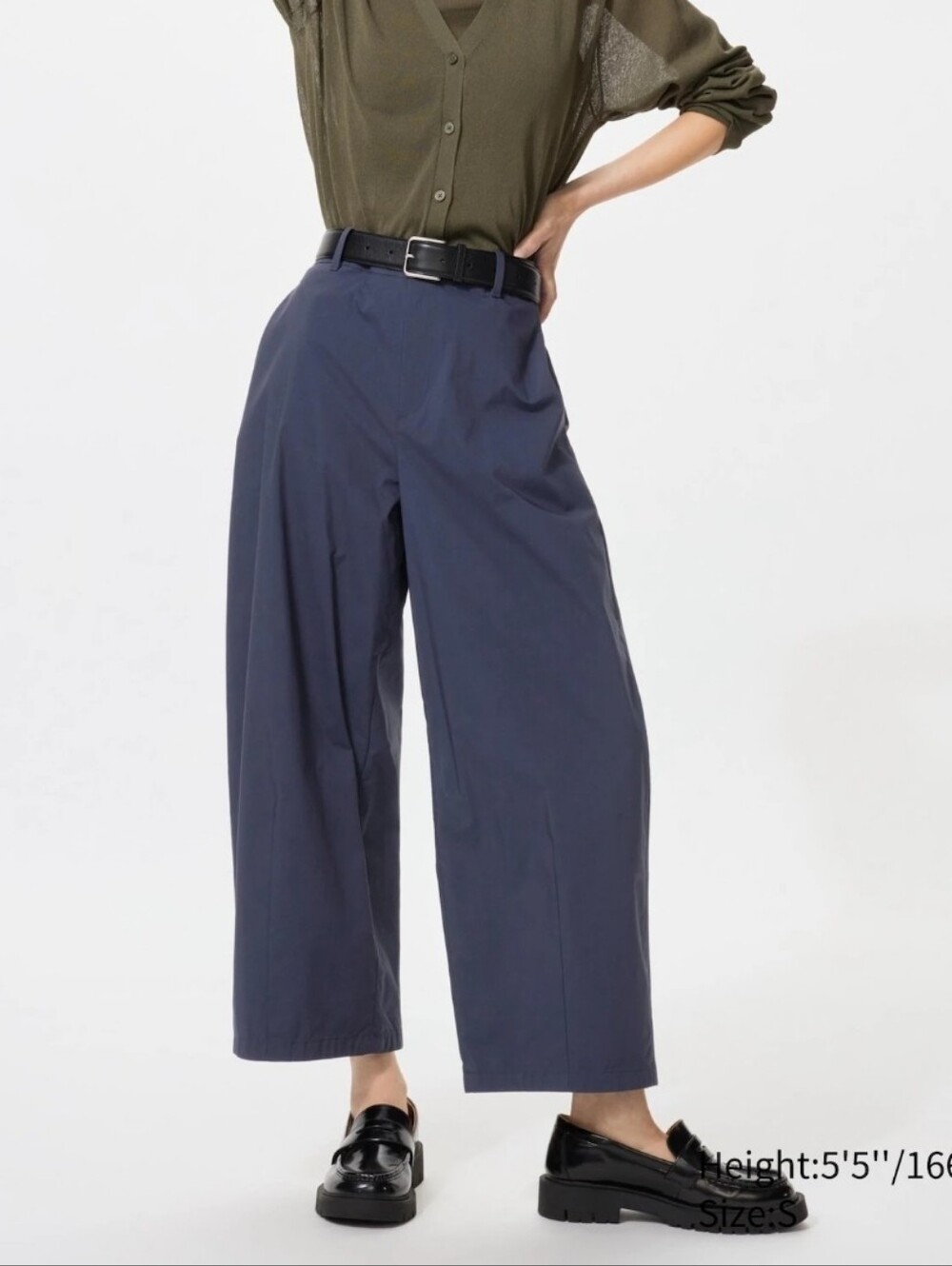 Uniqlo Barrel Ankle Pant - Navy- Sz XS
